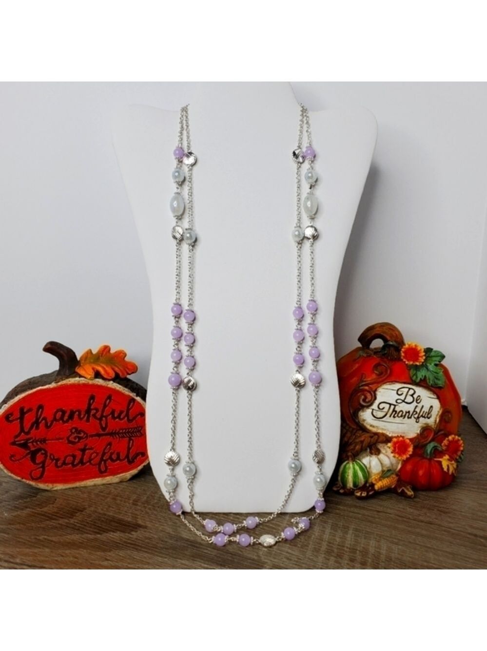 BANCROFT STITCH‎ FIX PURPLE SILVER LONG NEC…